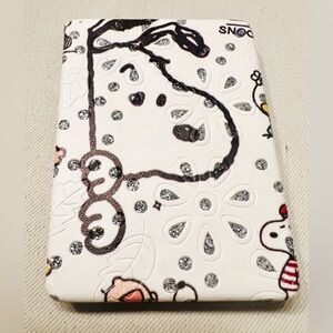 Rectangular Faux Leather Compact Mirror – Beagle Face Design